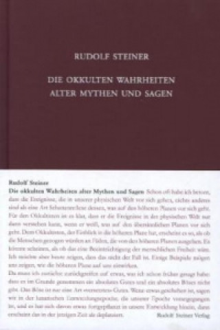 Książka Die okkulten Wahrheiten alter Mythen und Sagen Rudolf Steiner