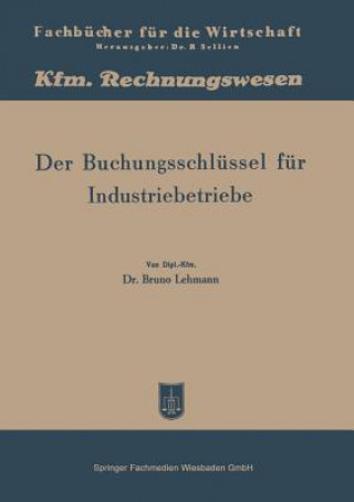 Carte Der Buchungsschlussel Fur Industriebetriebe Bruno Lehmann