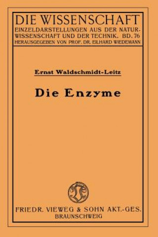 Książka Die Enzyme Ernst Waldschmidt-Leitz