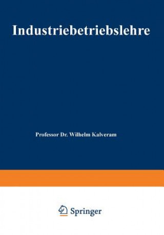 Book Industriebetriebslehre Wilhelm Kalveram