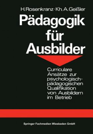 Kniha Padagogik fur Ausbilder Hans Rosenkranz