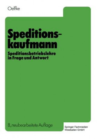 Knjiga Speditionskaufmann Wolfgang Oelfke