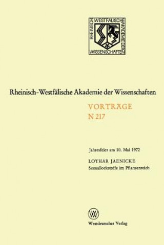 Könyv Sexuallockstoffe Im Pflanzenreich Lothar Jaenicke