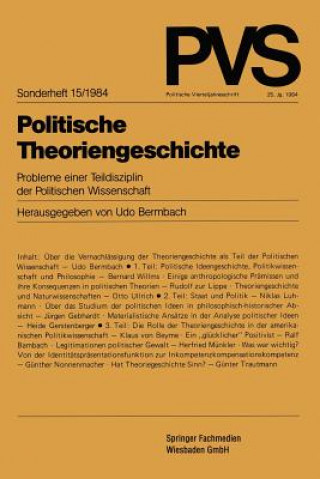 Book Politische Theoriengeschichte Udo Bermbach