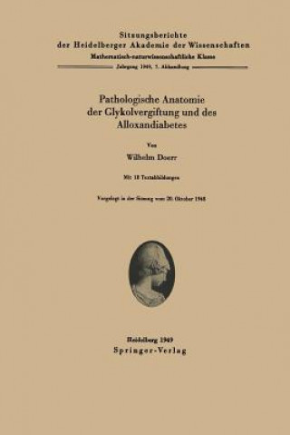 Carte Pathologische Anatomie Der Glykolvergiftung Und Des Alloxandiabetes W. Doerr