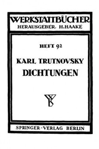 Kniha Dichtungen K. Trutnovsky