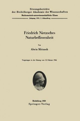 Libro Friedrich Nietzsches Naturbeflissenheit A. Mittasch