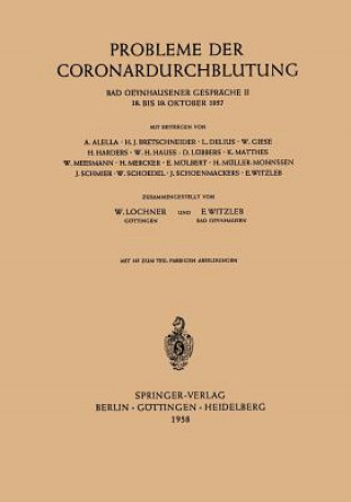 Buch Probleme Der Coronardurchblutung Wilhelm Lochner