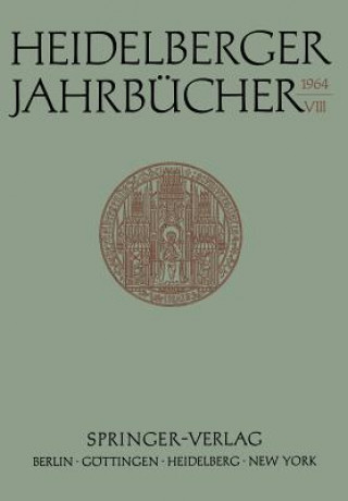 Book Heidelberger Jahrb cher 