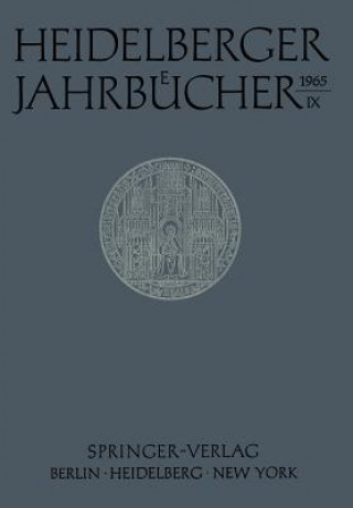 Книга Heidelberger Jahrb cher 