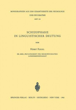 Knjiga Schizophasie in Linguistischer Deutung H. Flegel