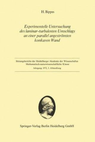 Książka Experimentelle Untersuchung Des Laminar-Turbulenten Umschlags an Einer Parallel Angestr mten Konkaven Wand Hans Bippes