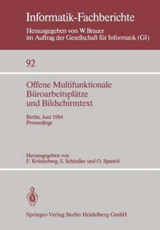 Kniha Offene Multifunktionale Buroarbeitsplatze Und Bildschirmtext F. Krückeberg