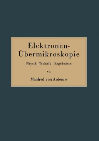 Książka Elektronen- bermikroskopie Manfred von Ardenne