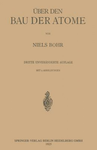 Carte ber Den Bau Der Atome Niels Bohr