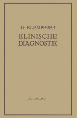 Buch Grundriss Der Klinischen Diagnostik Georg Klemperer