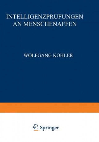 Книга Intelligenzpr fungen an Menschenaffen Wolfgang Köhler