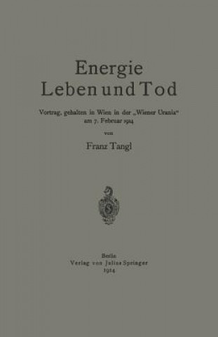 Carte Energie Leben Und Tod Franz Tangl