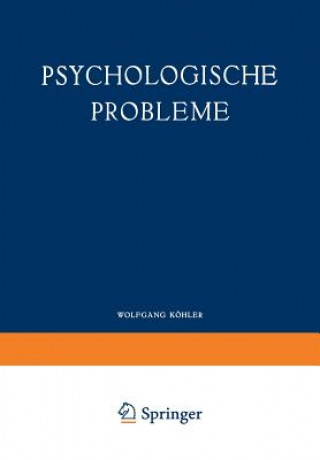Könyv Psychologische Probleme Wolfgang Köhler