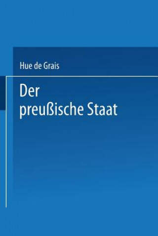 Livre Der Preu ische Staat Hue de Grais