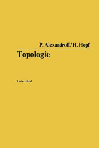 Könyv Topologie Paul Alexandroff