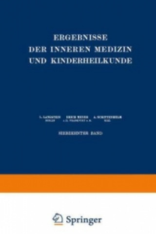 Kniha Ergebnisse der Inneren Medizin und Kinderheilkunde L. Langstein