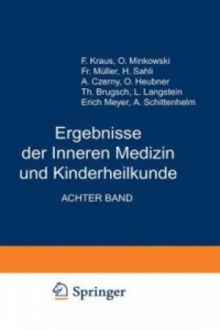 Könyv Ergebnisse der Inneren Medizin und Kinderheilkunde L. Langstein