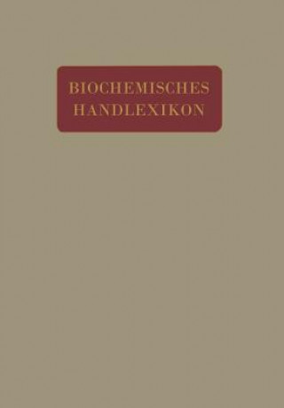 Kniha Biochemisches Handlexikon H. Altenburg