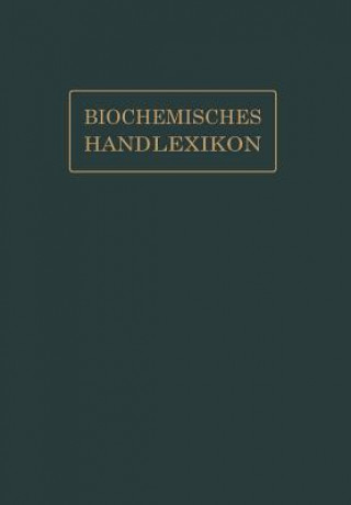 Carte Biochemisches Handlexikon Andor Fodor