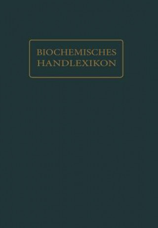 Książka Biochemisches Handlexikon L.W. Bass