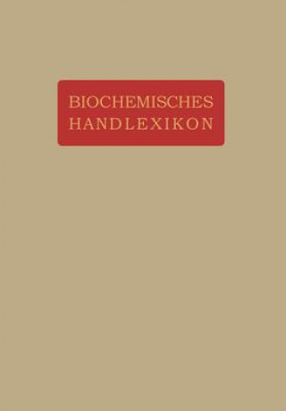 Livre Biochemisches Handlexikon Andor Fodor