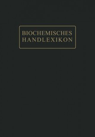 Book Biochemisches Handlexikon Herbert Mahn