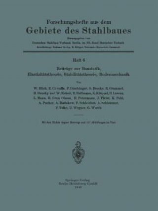 Carte Beitr ge Zur Baustatik, Elastizit tstheorie, Stabilit tstheorie, Bodenmechanik W. Blick