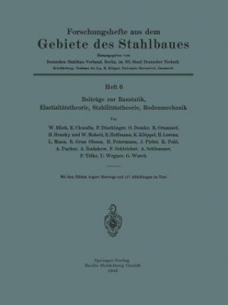 Knjiga Beitr ge Zur Baustatik, Elastizit tstheorie, Stabilit tstheorie, Bodenmechanik W. Blick