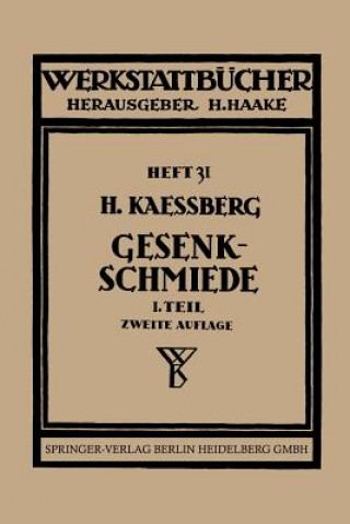 Książka Gesenkschmiede H. Kaessberg