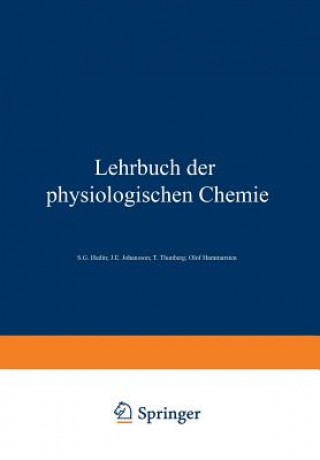 Kniha Lehrbuch Der Physiologischen Chemie S.G. Hedin