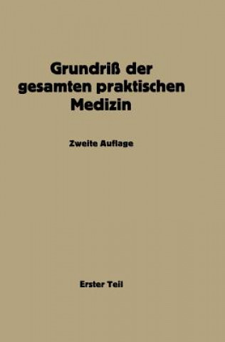 Carte Grundriss Der Gesamten Praktischen Medizin NA Müller