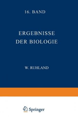 Książka Ergebnisse Der Biologie K.v. Frisch