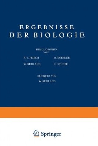 Kniha Ergebnisse Der Biologie K.v. Frisch