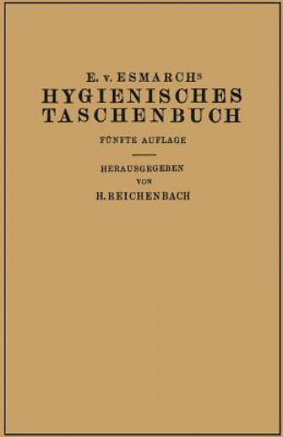 Buch Hygienisches Taschenbuch Erwin von Esmarch