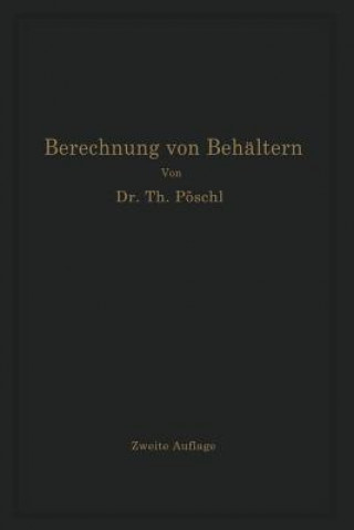 Carte Berechnung Von Beh ltern Nach Neueren Analytischen Und Graphischen Methoden Theodor Pöschl