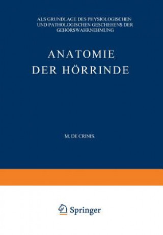 Buch Anatomie Der Hoerrinde Max de Crinis