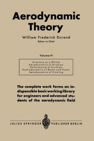 Book Aerodynamic Theory William Frederick Durand