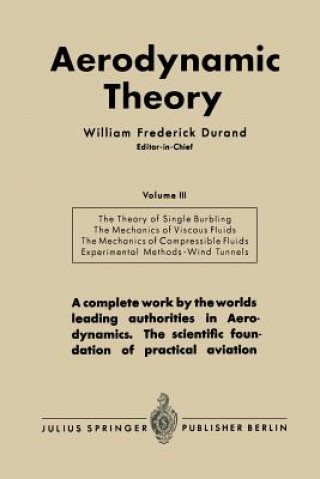 Kniha Aerodynamic Theory William Frederick Durand