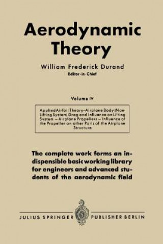 Kniha Aerodynamic Theory William Frederick Durand