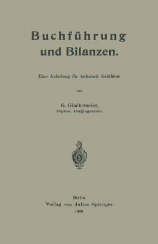 Kniha Buchf hrung Und Bilanzen G. Glockemeier