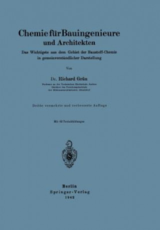 Kniha Chemie Fur Bauingenieure Und Architekten Richard Grün