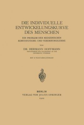 Könyv Die Individuelle Entwickelungskurve Des Menschen Hermann Hoffmann