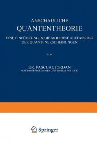 Kniha Anschauliche Quantentheorie P. Jordan