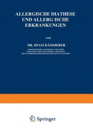 Book Allergische Diathese Und Allergische Erkrankungen Hugo Kämmerer